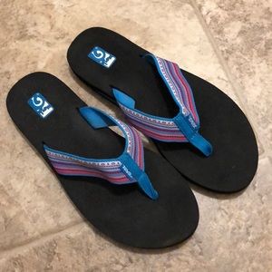 Brand new Teva flip flops